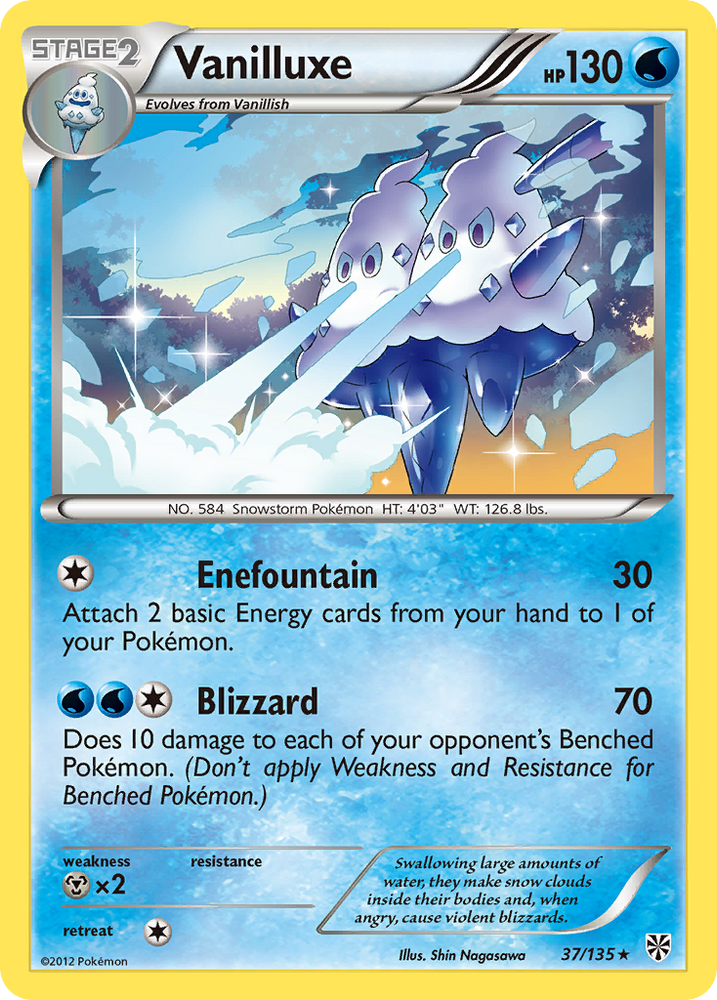 Vanilluxe (37/135) [Black & White: Plasma Storm] Pokémon
