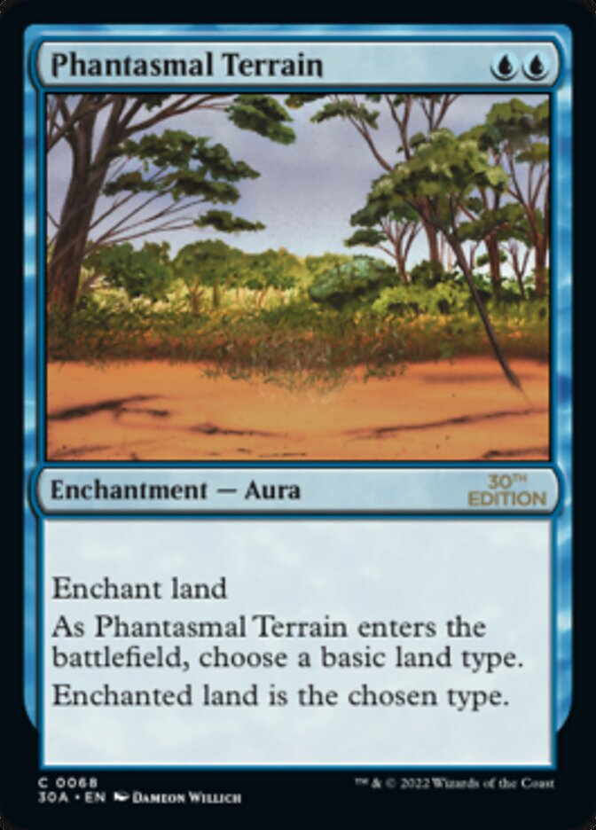 Phantasmal Terrain [30th Anniversary Edition] Magic: The Gathering