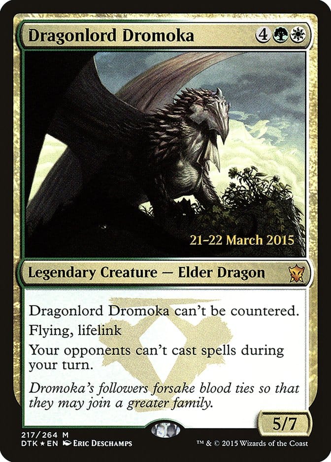 Dragonlord Dromoka [Dragons of Tarkir Prerelease Promos] Magic: The Gathering