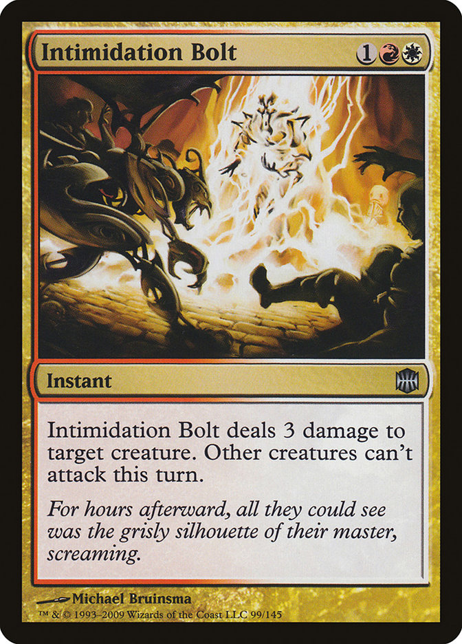 Intimidation Bolt [Alara Reborn] Magic: The Gathering