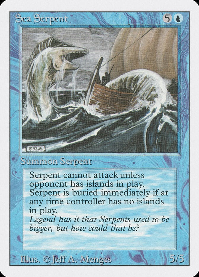 Sea Serpent [Revised Edition] Magic: The Gathering
