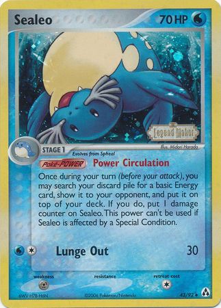 Sealeo (43/92) (Stamped) [EX: Legend Maker] Pokémon