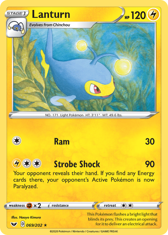 Lanturn (069/202) [Sword & Shield: Base Set] Pokémon