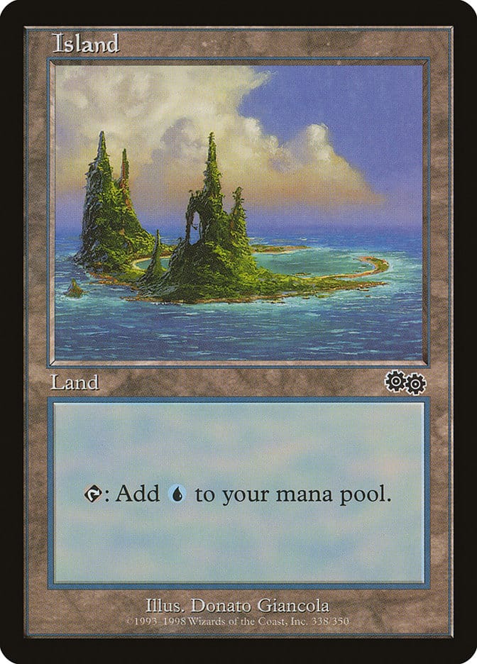 Island (338) [Urza's Saga] Magic: The Gathering