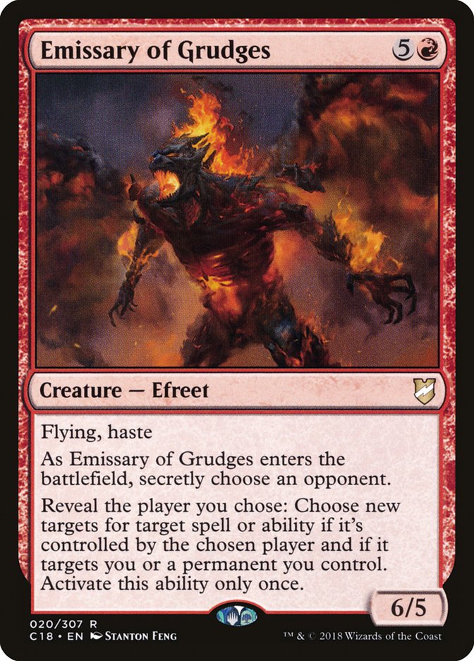 Emissary of Grudges [Commander 2018] Magic: The Gathering