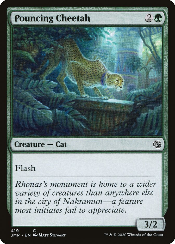 Pouncing Cheetah [Jumpstart] Magic: The Gathering