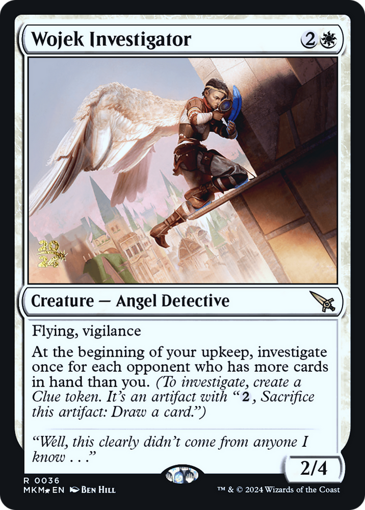 Wojek Investigator [Murders at Karlov Manor Prerelease Promos] Magic: The Gathering