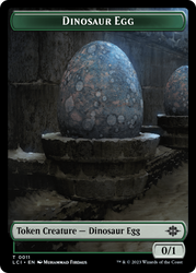 Dinosaur Egg // Dinosaur (0010) Double-Sided Token [The Lost Caverns of Ixalan Tokens] Magic: The Gathering
