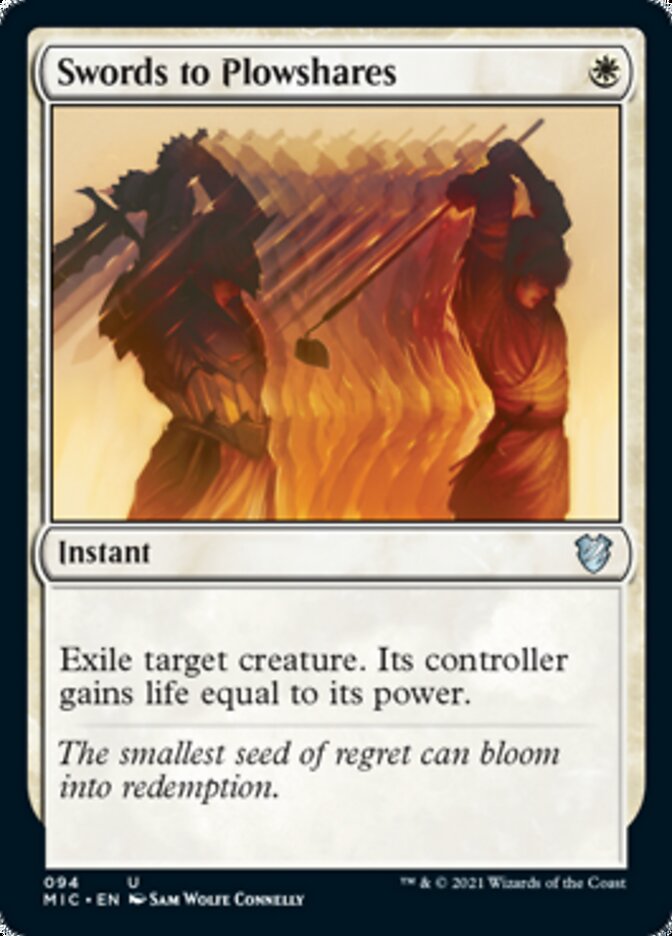 Swords to Plowshares [Innistrad: Midnight Hunt Commander] Magic: The Gathering
