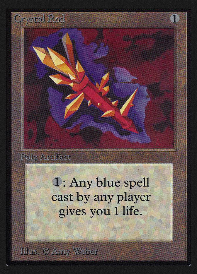 Crystal Rod [International Collectors' Edition] Magic: The Gathering