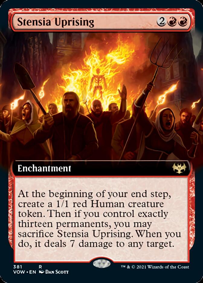 Stensia Uprising (Extended Art) [Innistrad: Crimson Vow] Magic: The Gathering