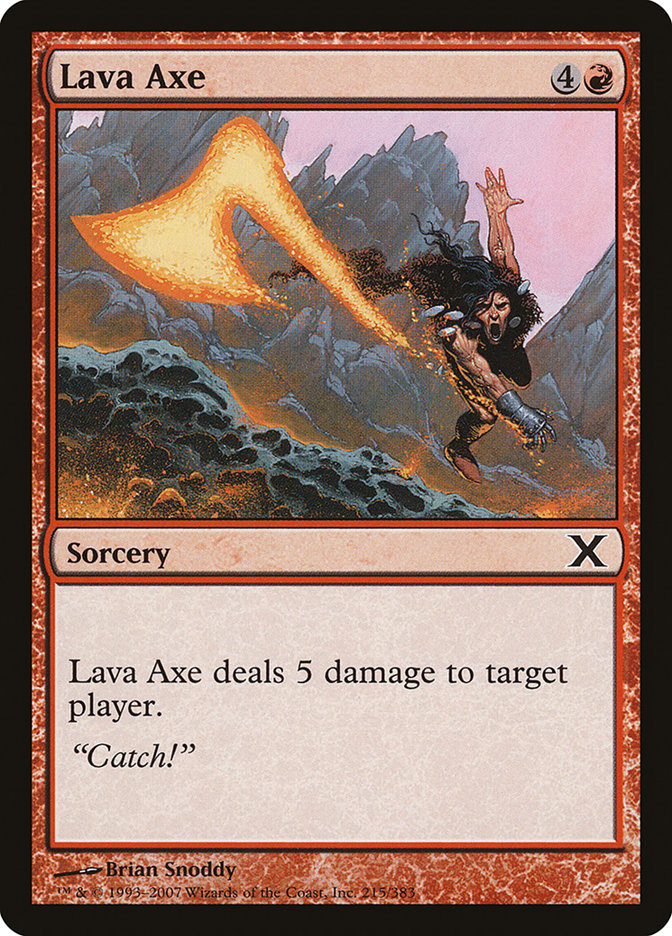 Lava Axe [Tenth Edition] Magic: The Gathering