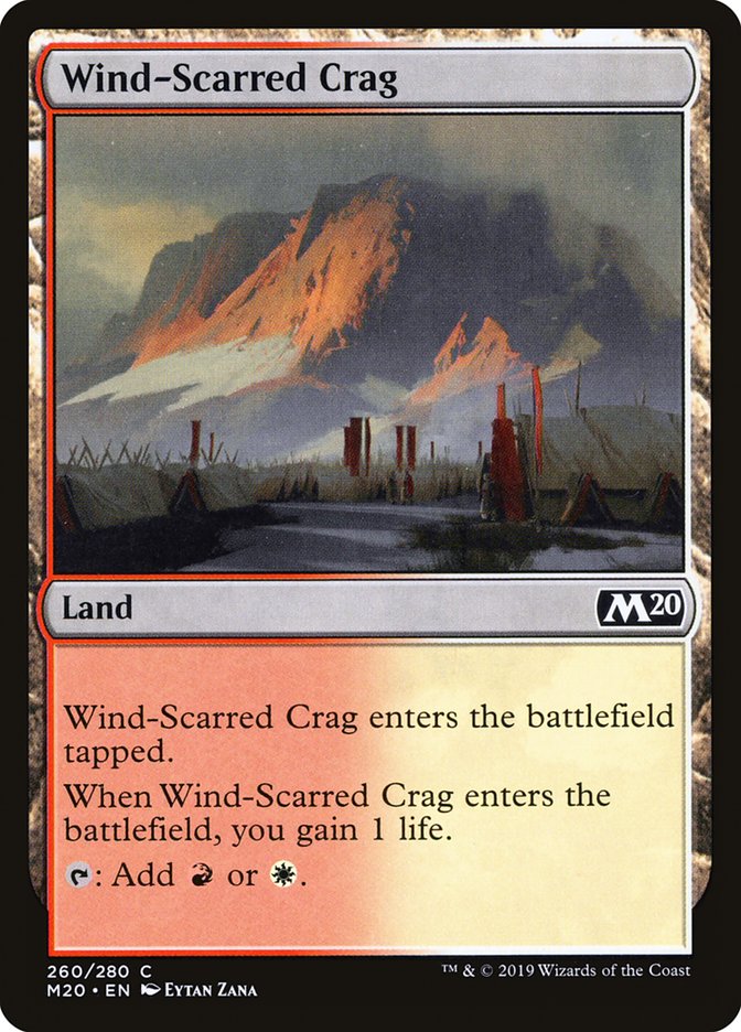 Wind-Scarred Crag [Core Set 2020] Magic: The Gathering