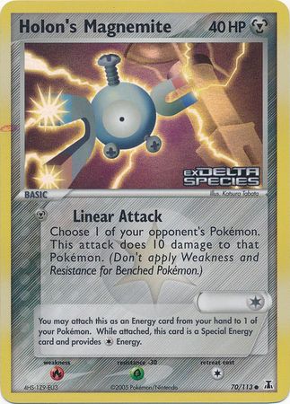 Holon's Magnemite (70/113) (Stamped) [EX: Delta Species] Pokémon