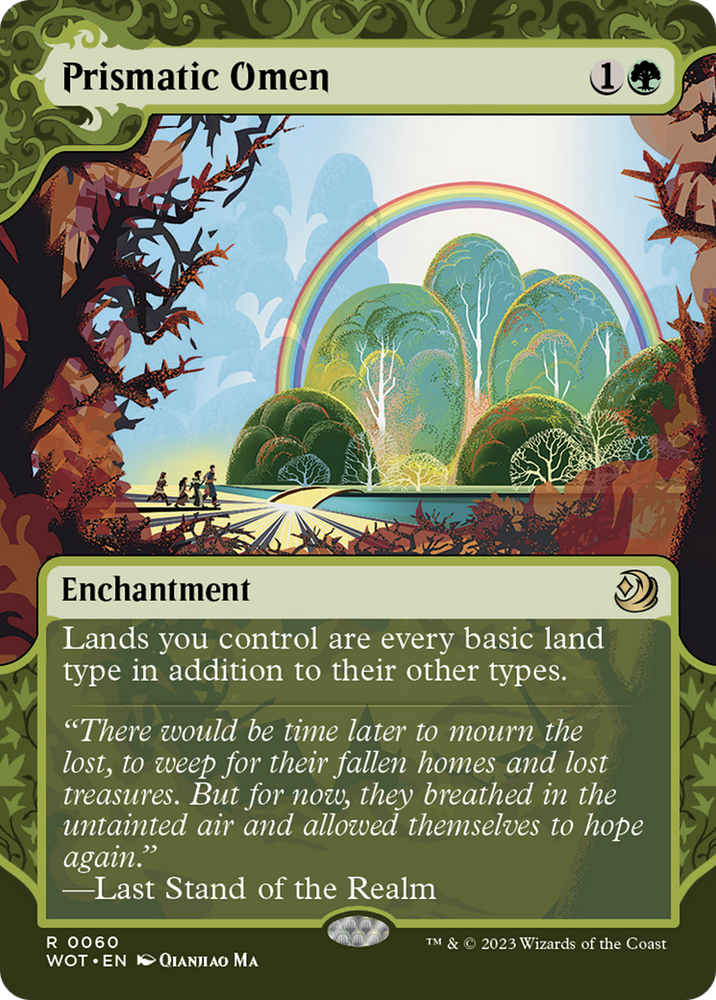 Prismatic Omen [Wilds of Eldraine: Enchanting Tales] Magic: The Gathering