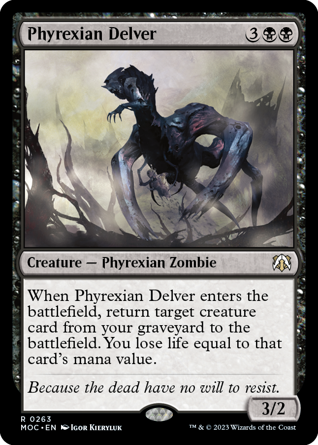 Phyrexian Delver [March of the Machine Commander] Magic: The Gathering