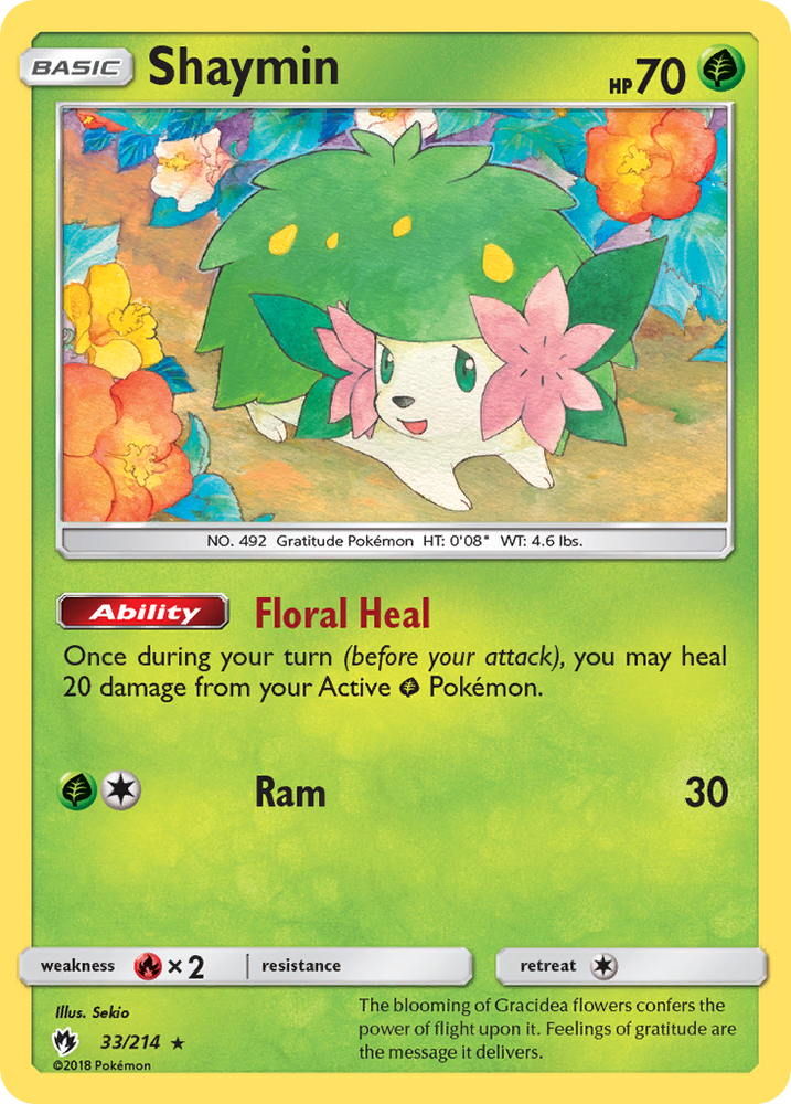 Shaymin (33/214) [Sun & Moon: Lost Thunder] Pokémon