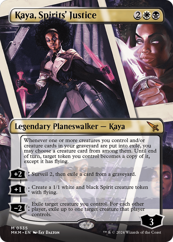 Kaya, Spirits' Justice (Borderless) [Murders at Karlov Manor] Magic: The Gathering