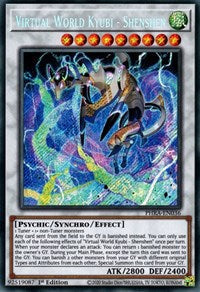 Virtual World Kyubi - Shenshen [PHRA-EN036] Secret Rare Yu-Gi-Oh!