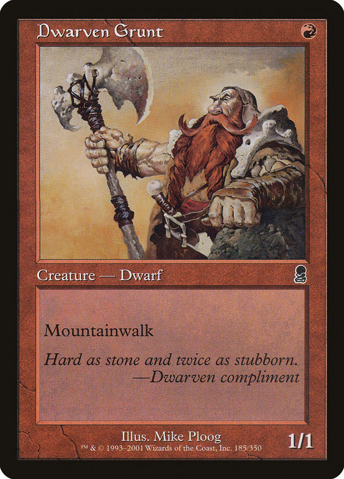 Dwarven Grunt [Odyssey] Magic: The Gathering
