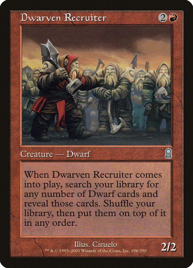 Dwarven Recruiter [Odyssey] Magic: The Gathering