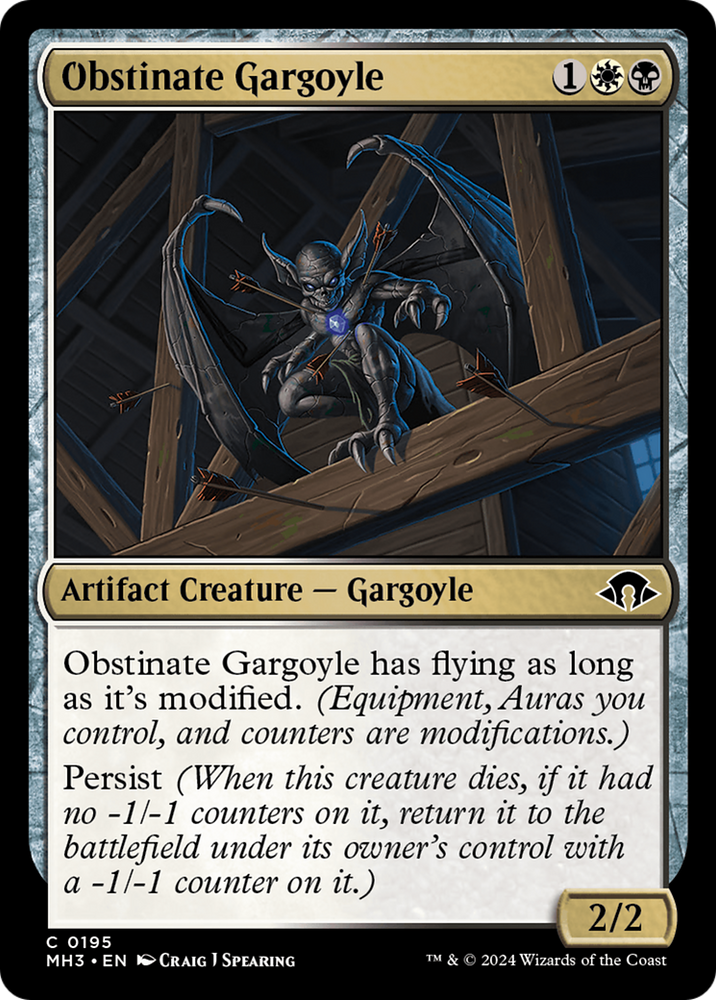 Obstinate Gargoyle [Modern Horizons 3] Magic: The Gathering