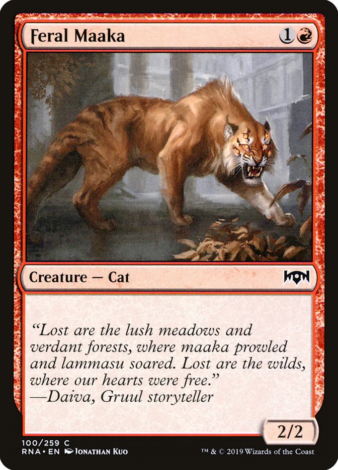 Feral Maaka [Ravnica Allegiance] Magic: The Gathering