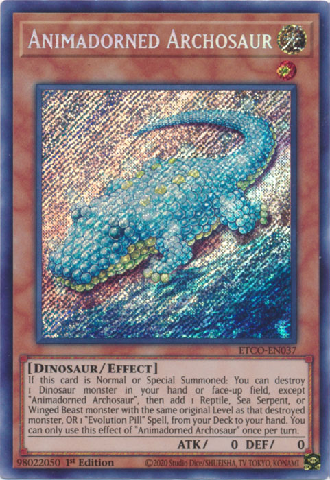 Animadorned Archosaur [ETCO-EN037] Secret Rare - Yugioh Cards For Your TCG Needs!