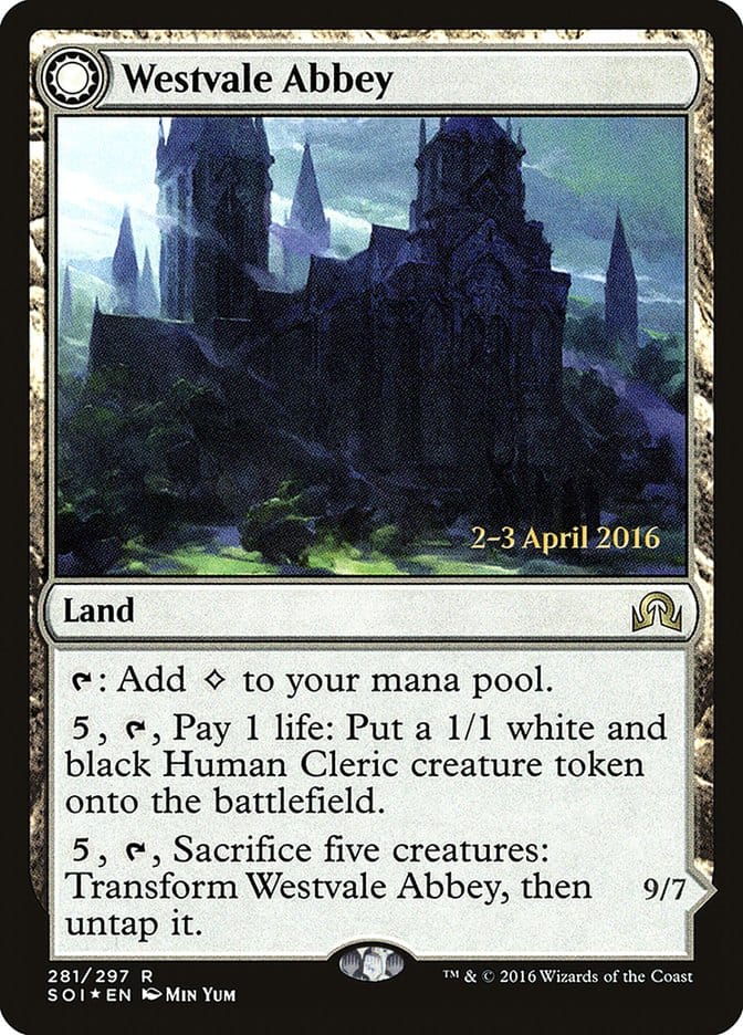 Westvale Abbey // Ormendahl, Profane Prince [Shadows over Innistrad Prerelease Promos] Magic: The Gathering