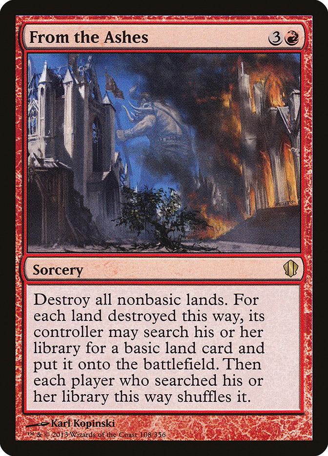 From the Ashes [Commander 2013] Magic: The Gathering