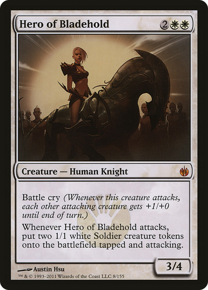 Hero of Bladehold (Mirrodin Besieged) (Oversized) [Oversize Cards] Magic: The Gathering