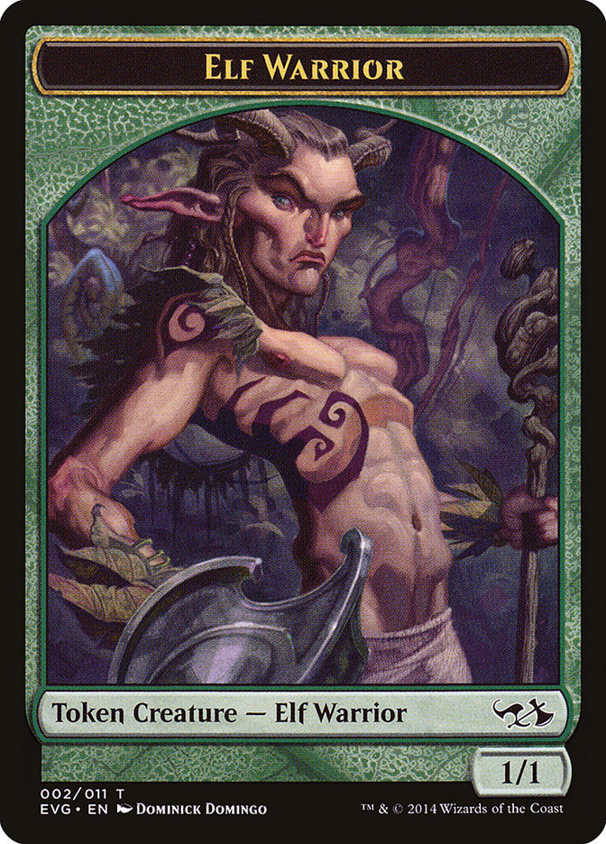 Elf Warrior Token (Elves vs. Goblins) [Duel Decks Anthology Tokens] Magic: The Gathering