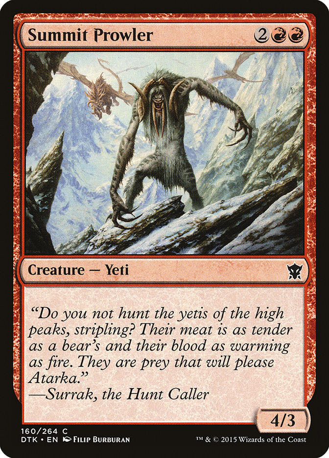 Summit Prowler [Dragons of Tarkir] Magic: The Gathering