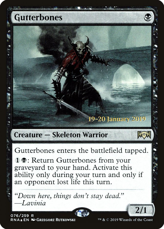 Gutterbones [Ravnica Allegiance Prerelease Promos] Magic: The Gathering