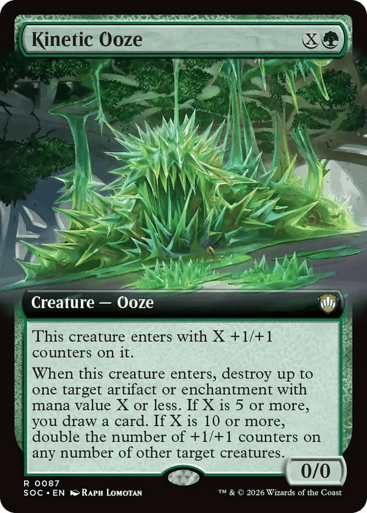 Kinetic Ooze (Extended Art) [Secrets of Strixhaven Commander]
