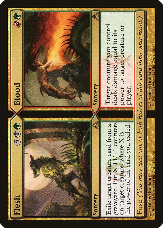 Flesh // Blood [Dragon's Maze] Magic: The Gathering