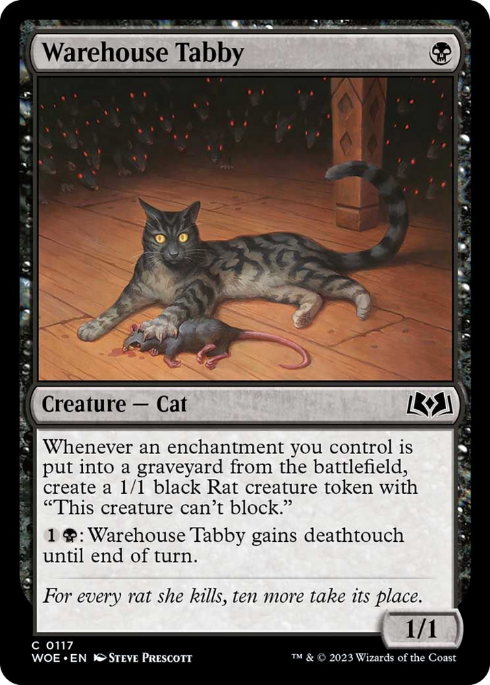 Warehouse Tabby [Wilds of Eldraine] Magic: The Gathering