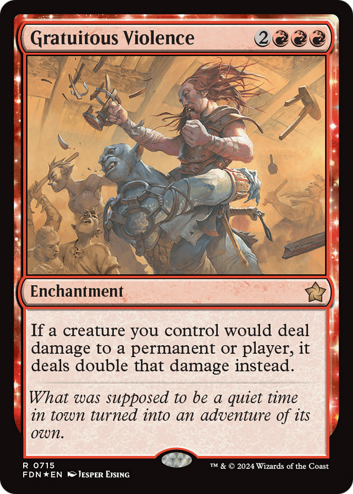 Gratuitous Violence [Foundations] Magic: The Gathering
