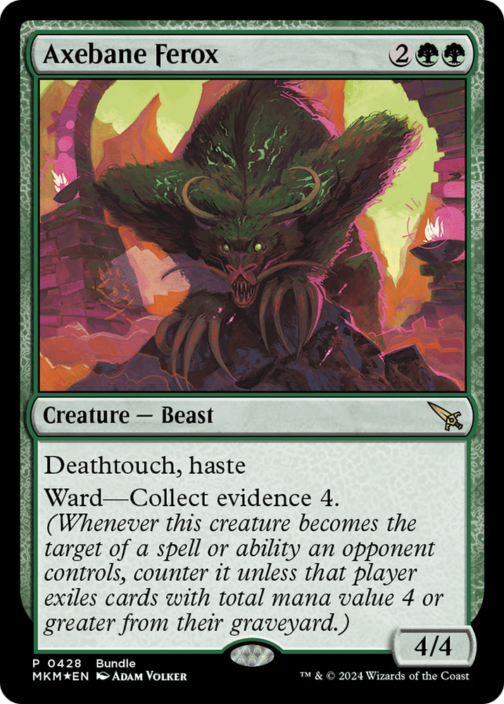 Axebane Ferox [Murders at Karlov Manor Promos] Magic: The Gathering