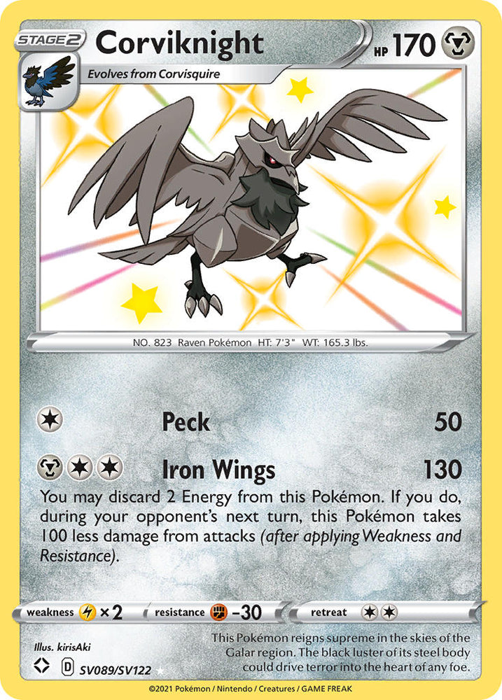 Corviknight (SV089/SV122) [Sword & Shield: Shining Fates] Pokémon