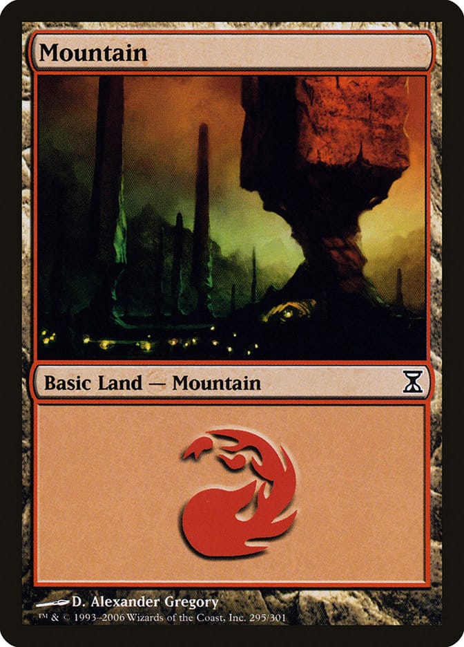 Mountain (295) [Time Spiral] Magic: The Gathering