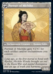 Michiko's Reign of Truth // Portrait of Michiko [Kamigawa: Neon Dynasty] Magic: The Gathering