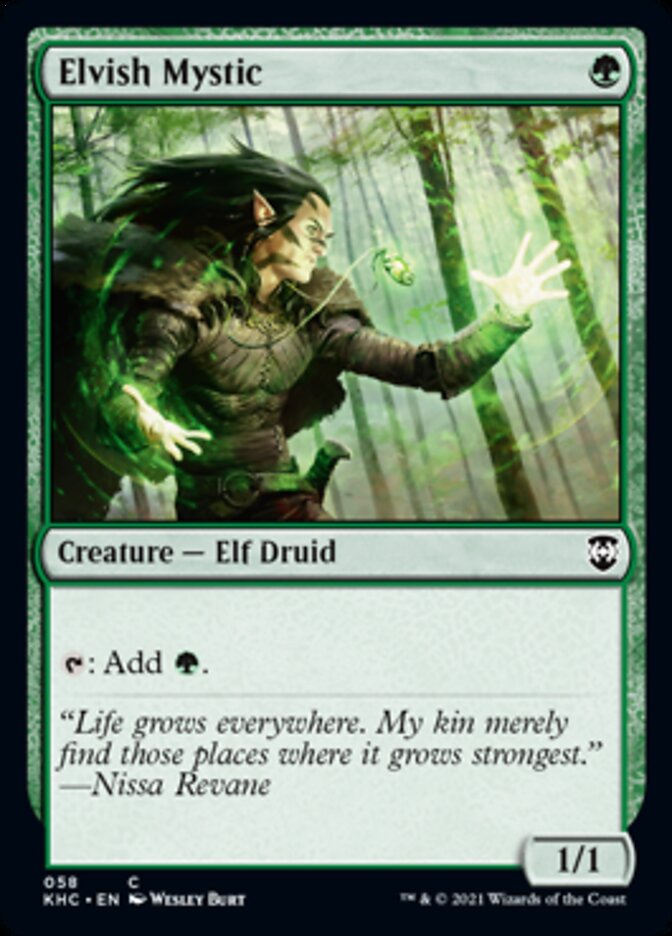 Elvish Mystic [Kaldheim Commander] Magic: The Gathering