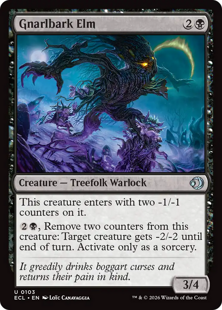 Gnarlbark Elm [Lorwyn Eclipsed] Magic: The Gathering