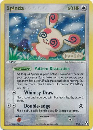 Spinda (26/92) (Stamped) [EX: Legend Maker] Pokémon