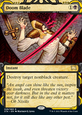 Doom Blade (Foil Etched) [Strixhaven: School of Mages Mystical Archive] Magic: The Gathering