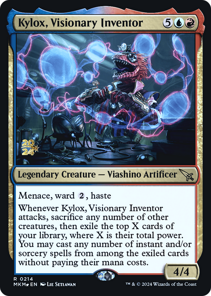 Kylox, Visionary Inventor [Murders at Karlov Manor Prerelease Promos] Magic: The Gathering