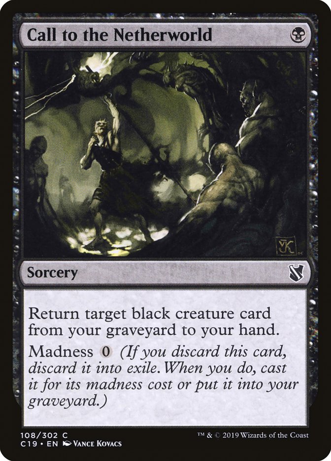 Call to the Netherworld [Commander 2019] Magic: The Gathering