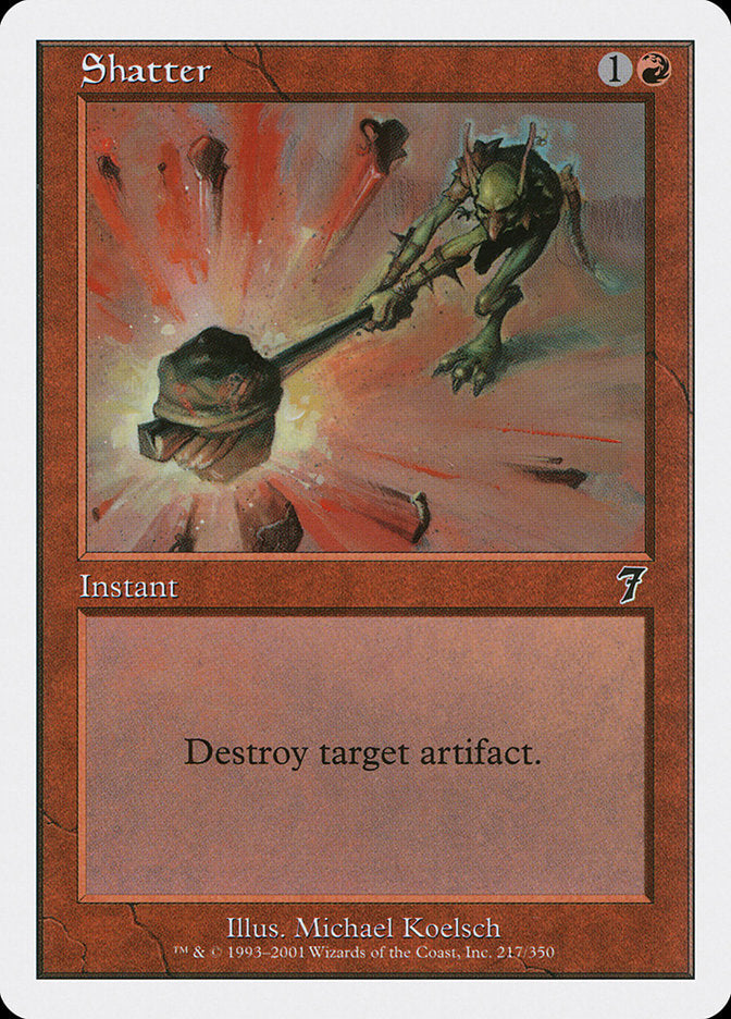 Shatter [Seventh Edition] Magic: The Gathering