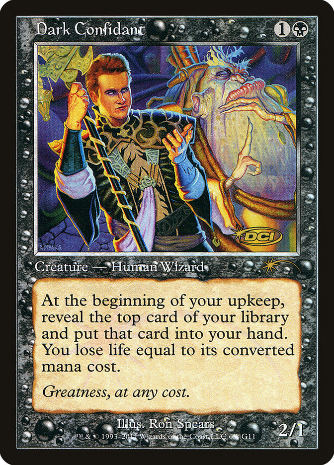 Dark Confidant [Judge Gift Cards 2011] Magic: The Gathering